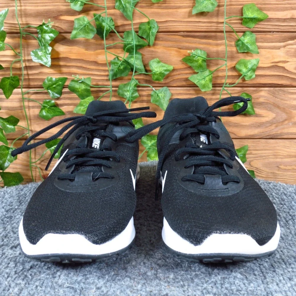 Nike Revolution 6 Next Nature Women Running Shoe 6.5 Athletic Black White Mesh